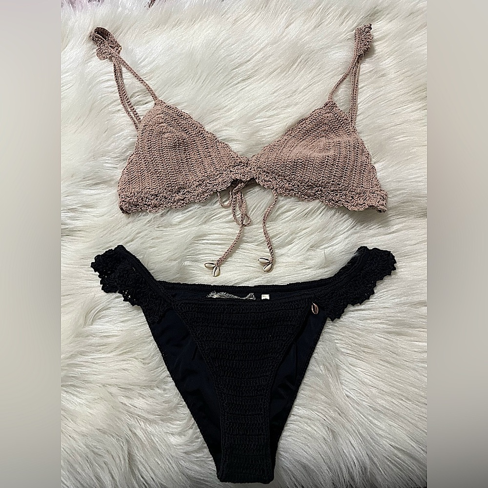 Wave by Winston white crochet swimsuit